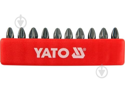 Набор бит YATO 10 шт. YT-0471 - фото 1 Набор бит YATO 10 шт. YT-0471 - фото 1