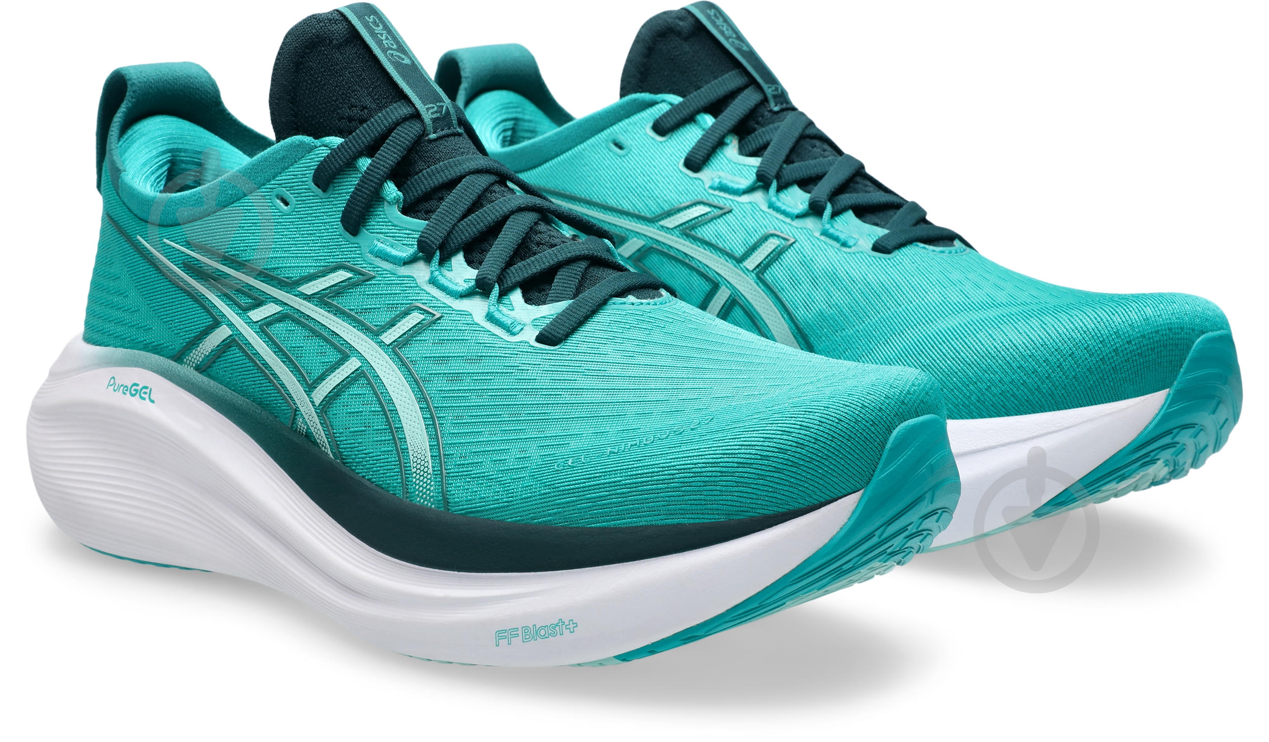 Кроссовки мужские Asics GEL-NIMBUS 27 1011B958-400 р.44,5 бирюзовые - фото 4 Кроссовки мужские Asics GEL-NIMBUS 27 1011B958-400 р.44,5 бирюзовые - фото 4