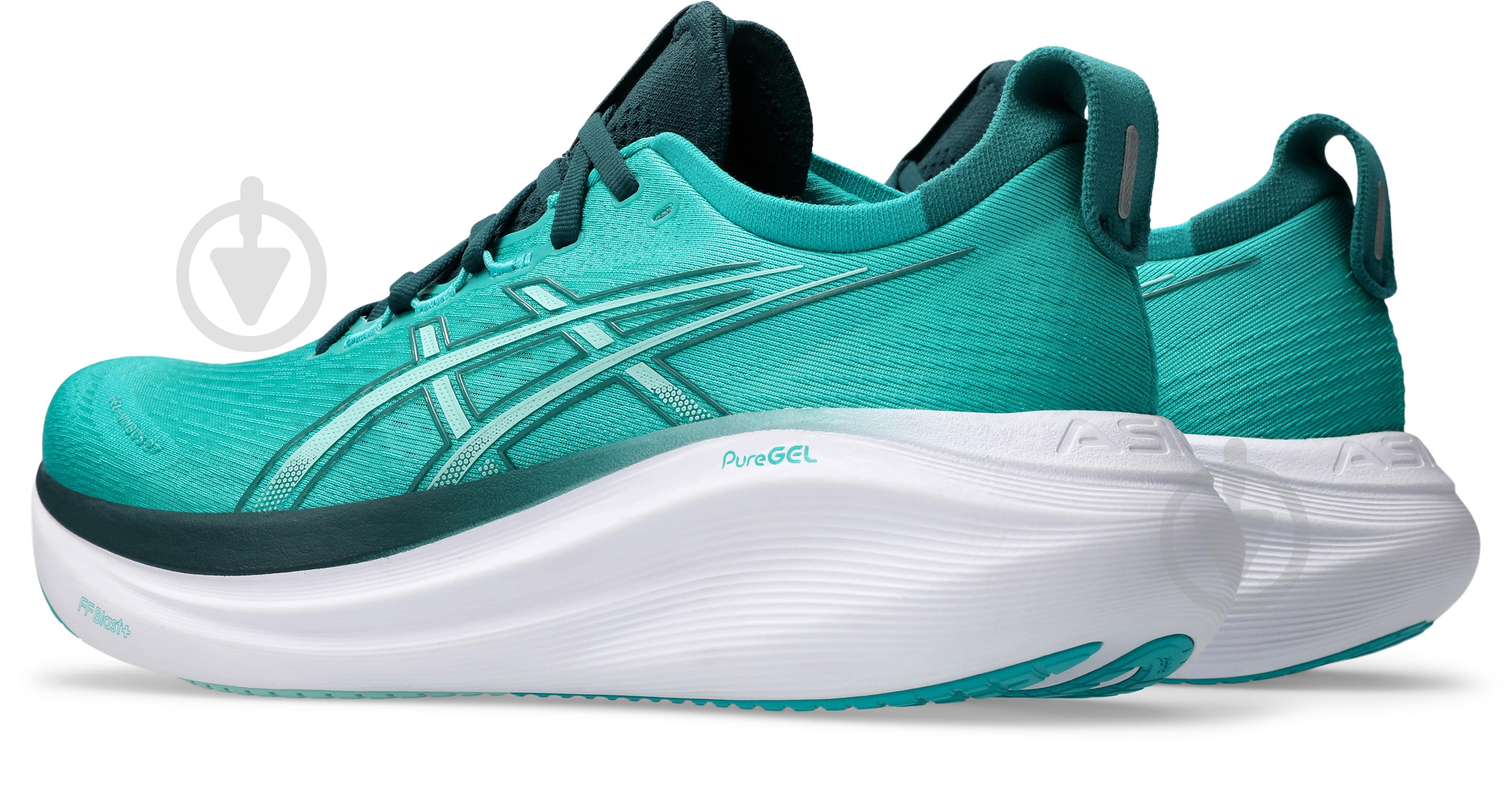 Кроссовки мужские Asics GEL-NIMBUS 27 1011B958-400 р.44,5 бирюзовые - фото 5 Кроссовки мужские Asics GEL-NIMBUS 27 1011B958-400 р.44,5 бирюзовые - фото 5