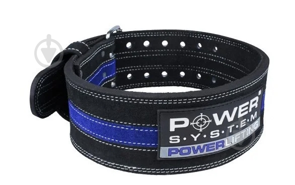 Пояс Power System PS-3800 M р. M черный с синим - фото 1