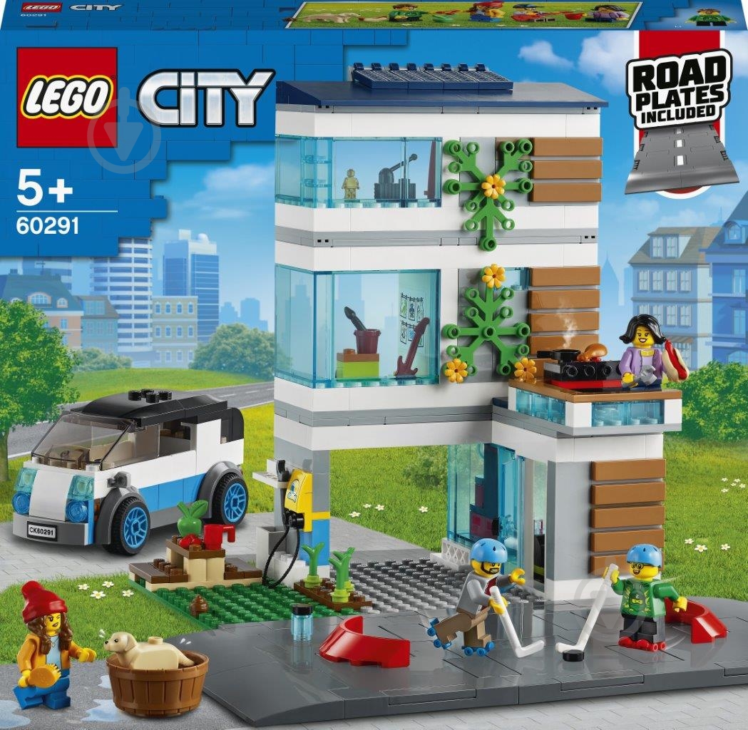 Конструктор LEGO City Современный семейный дом 60291 - фото 1 Конструктор LEGO City Современный семейный дом 60291 - фото 1