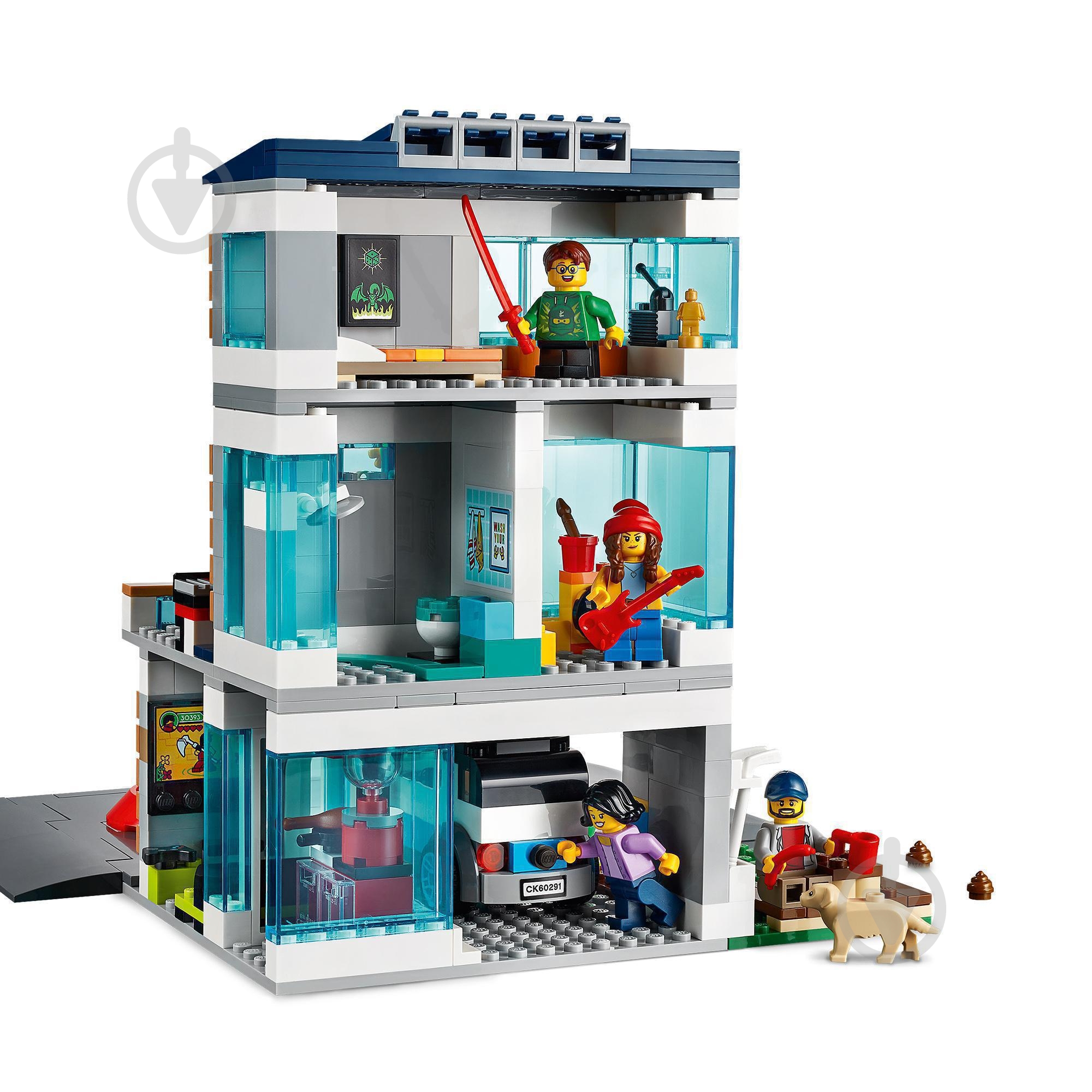 Конструктор LEGO City Современный семейный дом 60291 - фото 6 Конструктор LEGO City Современный семейный дом 60291 - фото 6