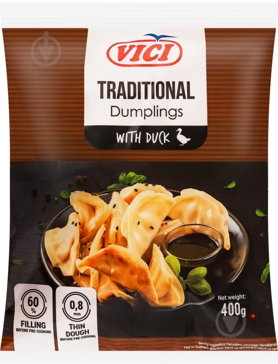 Пельмени VICI с уткой "TRADITIONAL" 400 г - фото 1