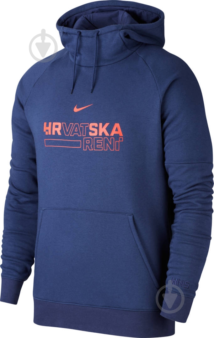 Джемпер Nike CRO M NK GFA FLC PO HOOD CI8440-410 р.L темно-синий - фото 1