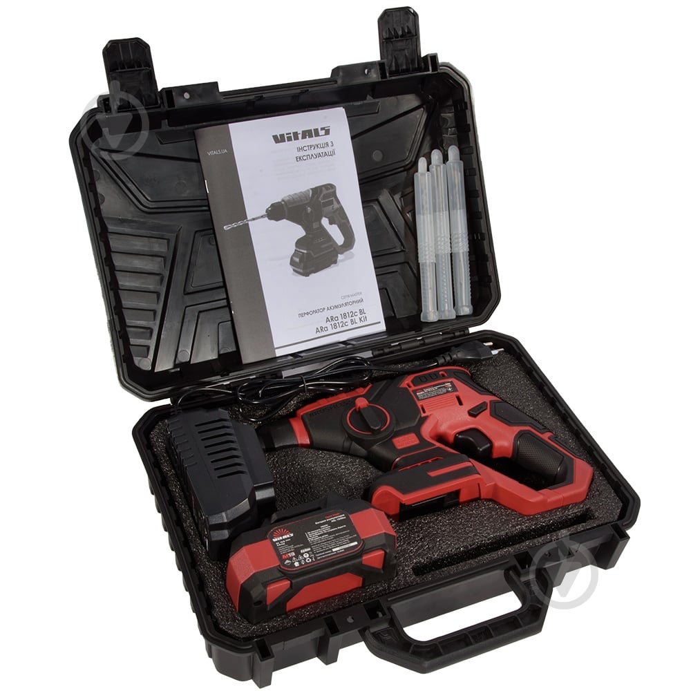Перфоратор Vitals аккумуляторный ARa 1812c BL Kit - фото 9 Перфоратор Vitals аккумуляторный ARa 1812c BL Kit - фото 9