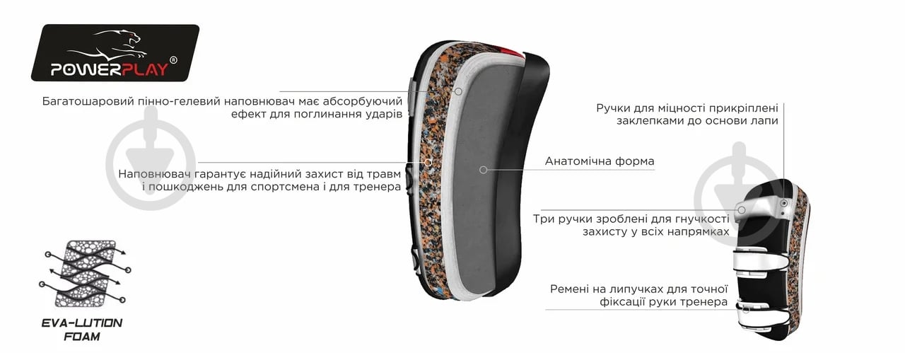 Макивара PowerPlay 3059 черный - фото 7 Макивара PowerPlay 3059 черный - фото 7