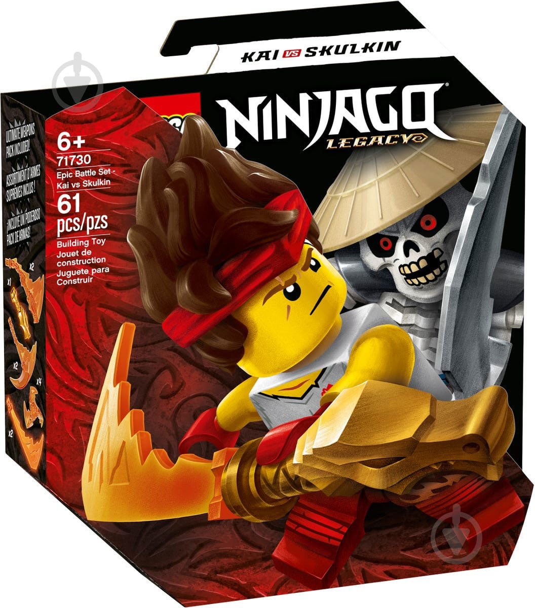 Конструктор LEGO Ninjago Кай проти Скулкіна 71730 - фото 1 Конструктор LEGO Ninjago Кай проти Скулкіна 71730 - фото 1