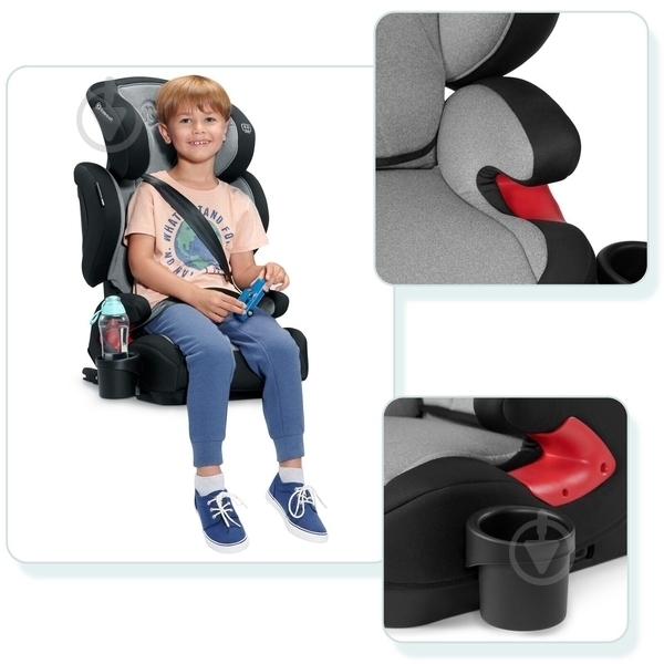 Автокрісло Kinderkraft Unity сірий grey 00-00158712 - фото 14