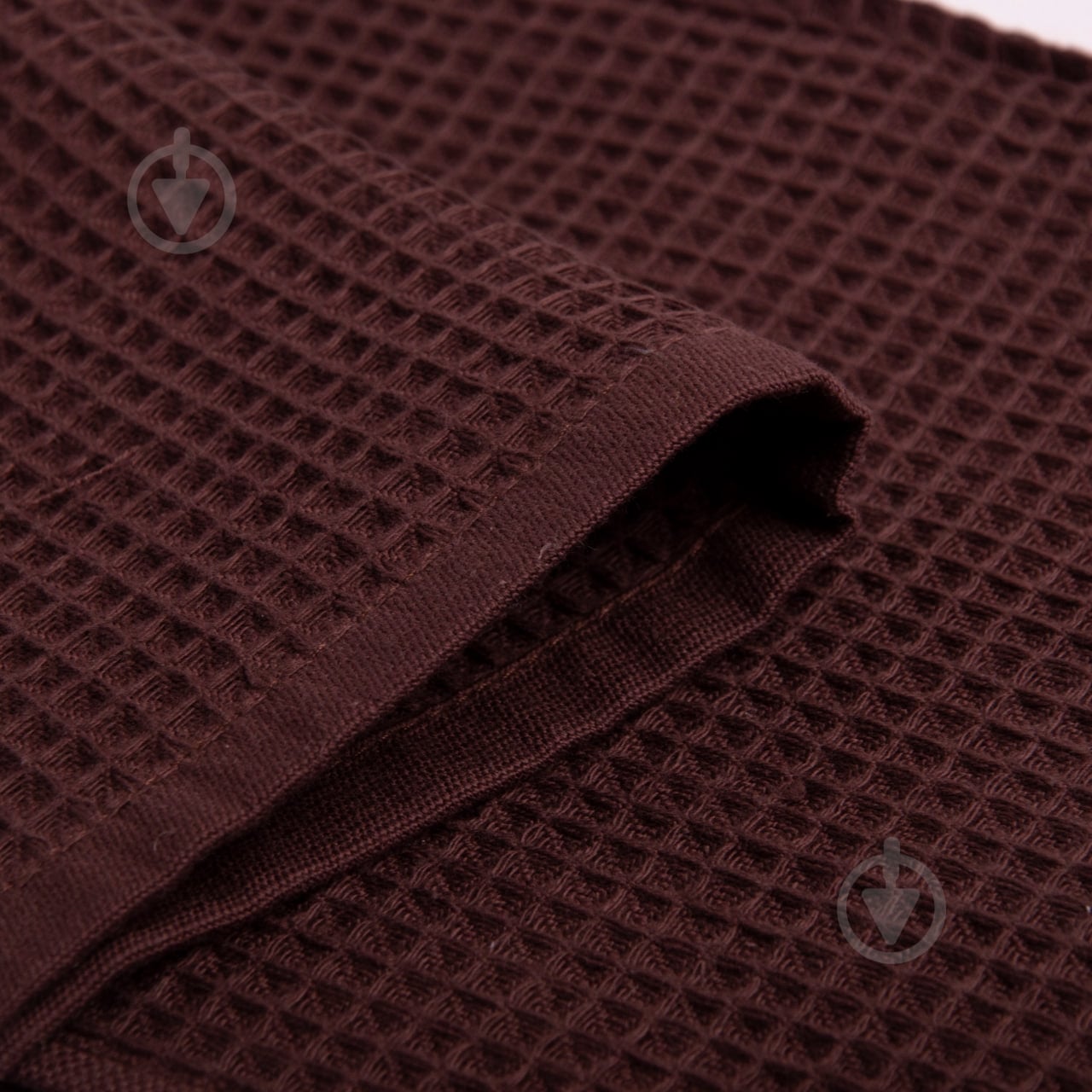 Полотенце вафельное 100x150 см шоколад IDEAL TEXTILE - фото 2