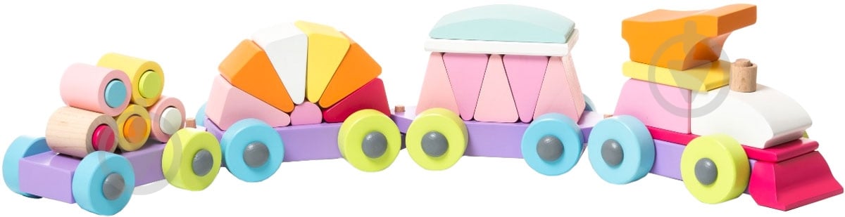 Конструктор деревянный Cubika Поезд LP-2 - фото 2 Конструктор деревянный Cubika Поезд LP-2 - фото 2