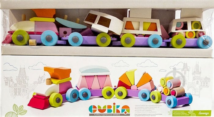 Конструктор деревянный Cubika Поезд LP-2 - фото 3 Конструктор деревянный Cubika Поезд LP-2 - фото 3