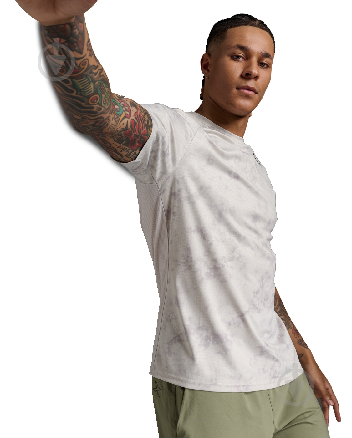 Футболка 2XU Aero Tee MR6557a_CAR/MNG р.M білий - фото 2