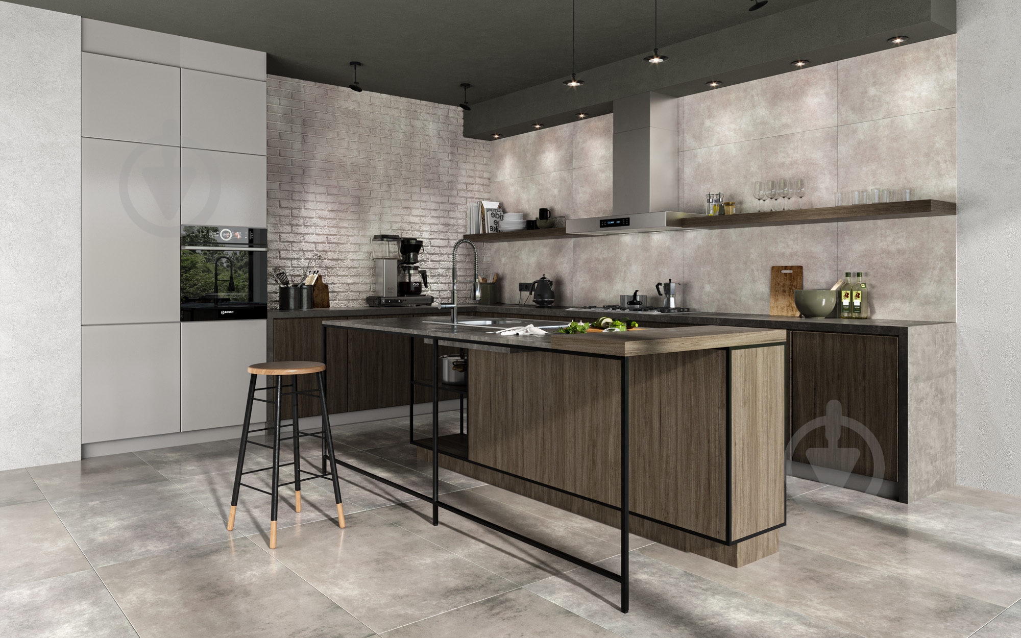 Плитка Ceramika Paradyz Magnetik grafit gres szkl rekt mat 59,8x119,8 (new 60129936) - фото 5
