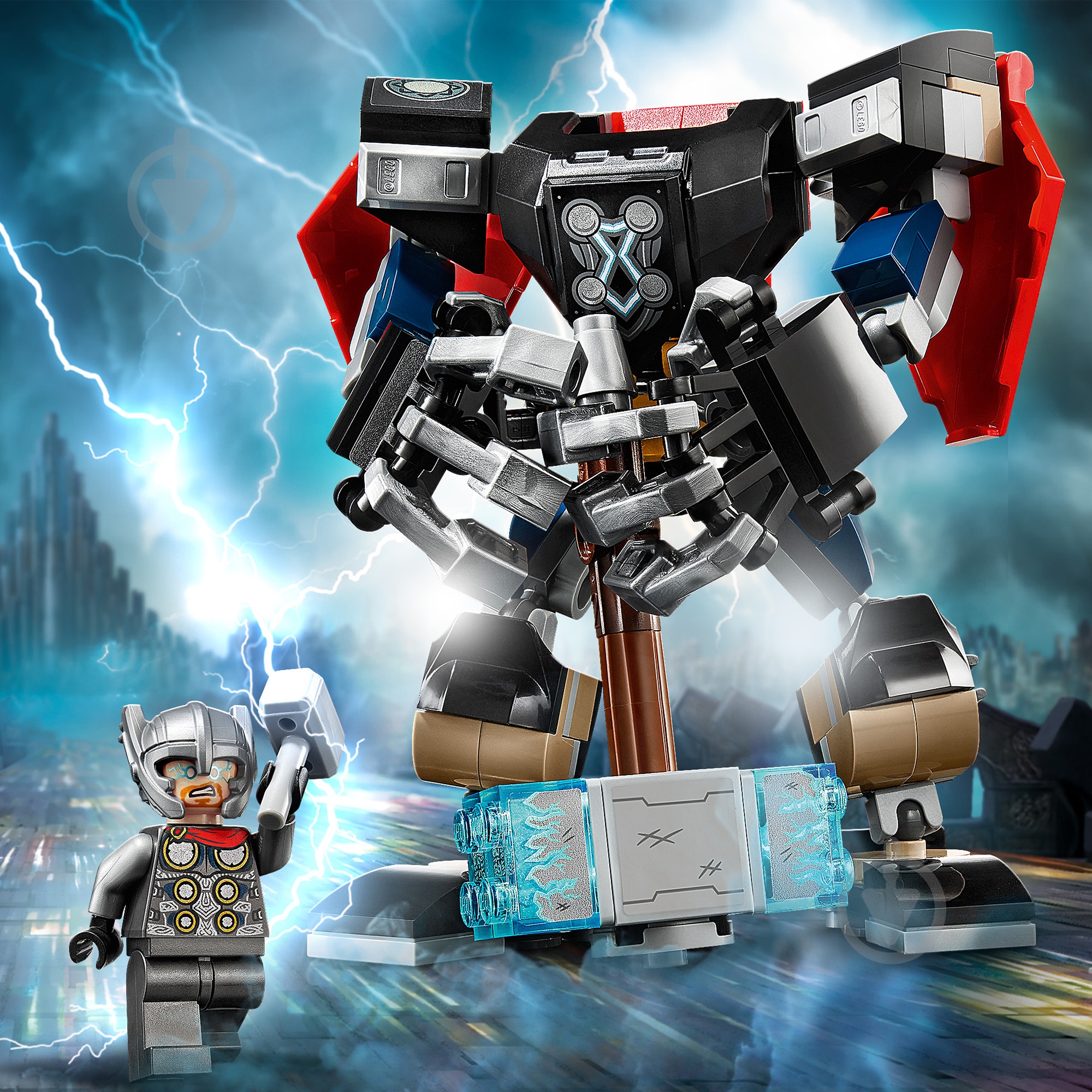 Конструктор LEGO Super Heroes Marvel Робоброня Тора 76169 - фото 6 Конструктор LEGO Super Heroes Marvel Робоброня Тора 76169 - фото 6