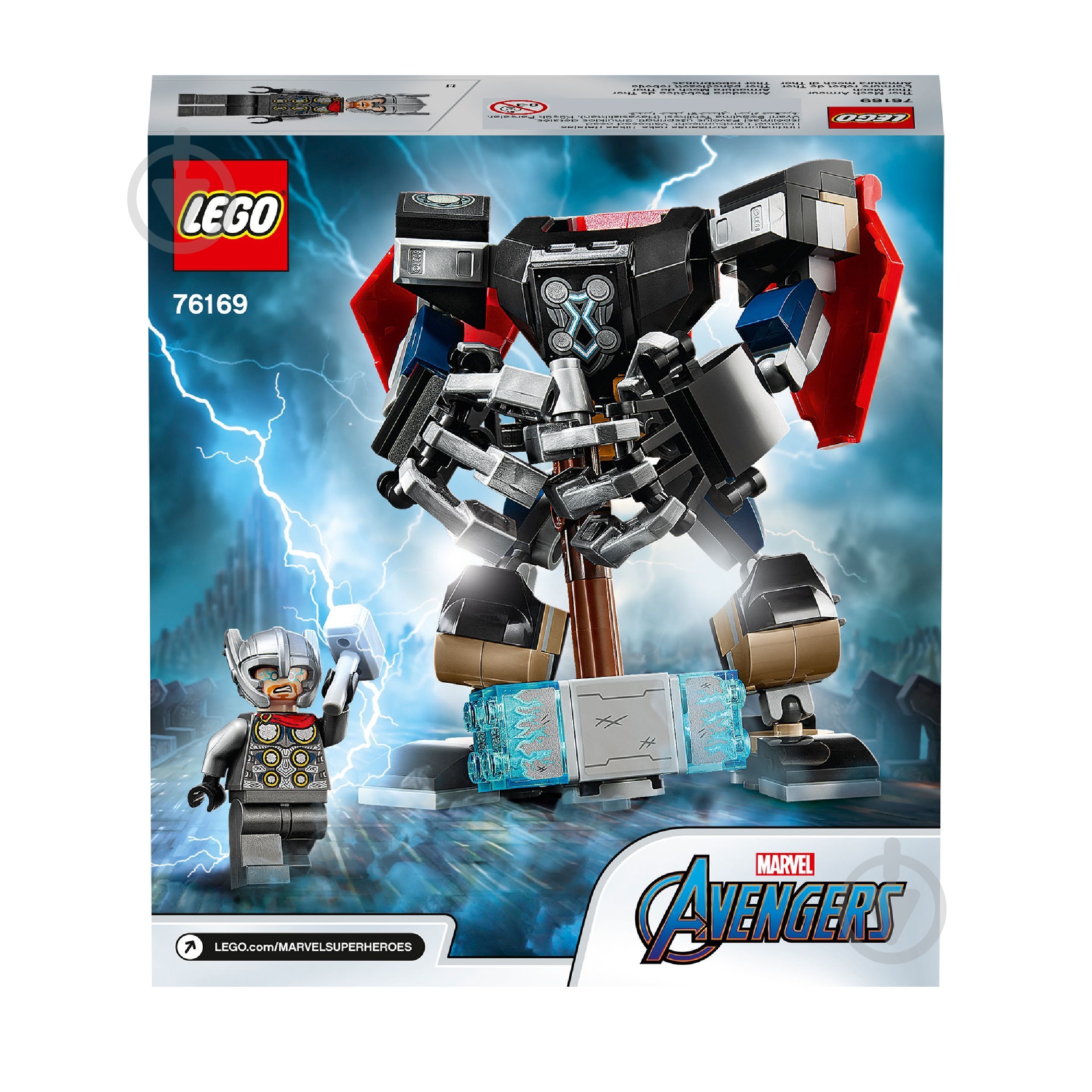 Конструктор LEGO Super Heroes Marvel Робоброня Тора 76169 - фото 8 Конструктор LEGO Super Heroes Marvel Робоброня Тора 76169 - фото 8
