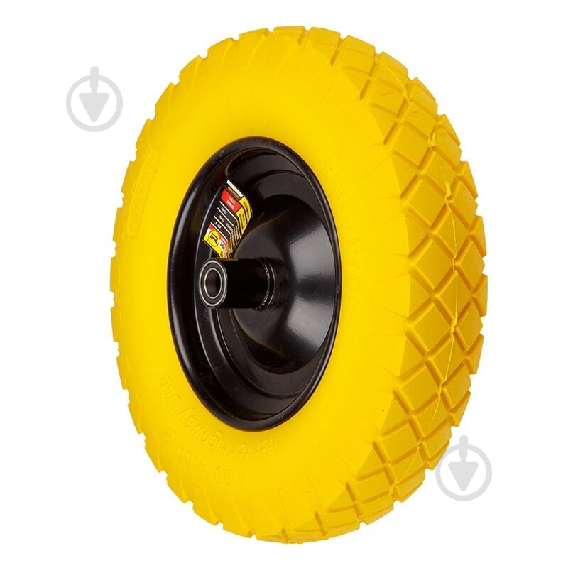 Колесо пенополиуретановое Budmonster бескамерное для тачки 4.00-8 (4.00x8) (01-058) 390 мм 84903 - фото 2 Колесо пенополиуретановое Budmonster бескамерное для тачки 4.00-8 (4.00x8) (01-058) 390 мм 84903 - фото 2