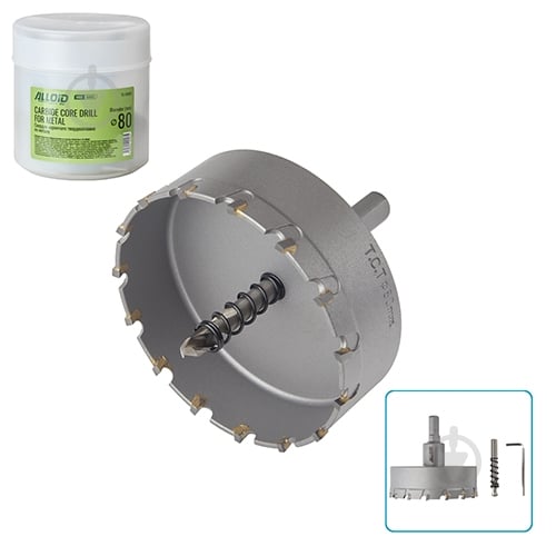 Свердло корончате Alloid 80 мм TS-10080 - фото 1 Свердло корончате Alloid 80 мм TS-10080 - фото 1