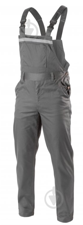 Напівкомбінезон робочий HOEGERT FABIAN р. L HT5K308 темно-сірий - фото 1