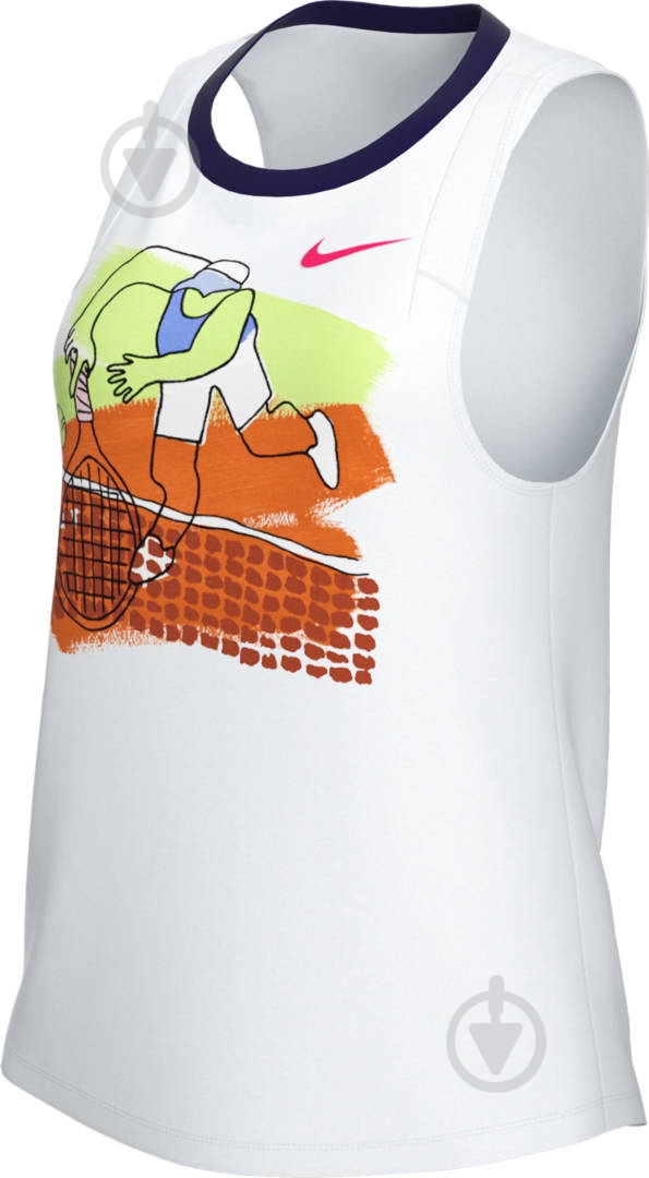 Футболка Nike W NKCT DRY TANK PS NT CI9324-100 р.L белый - фото 3