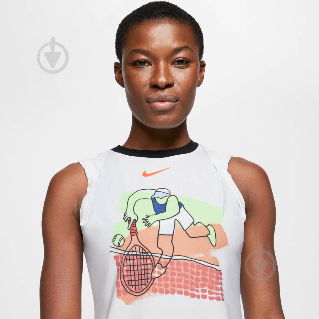 Футболка Nike W NKCT DRY TANK PS NT CI9324-100 р.L белый - фото 6