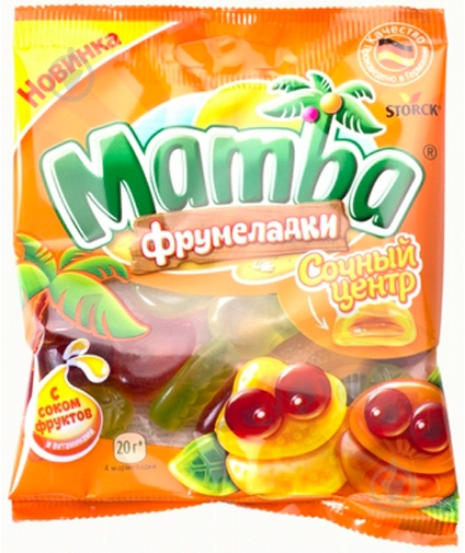 Мармелад жевательный Mamba Фрумеладки сочный центр 70 г - фото 1