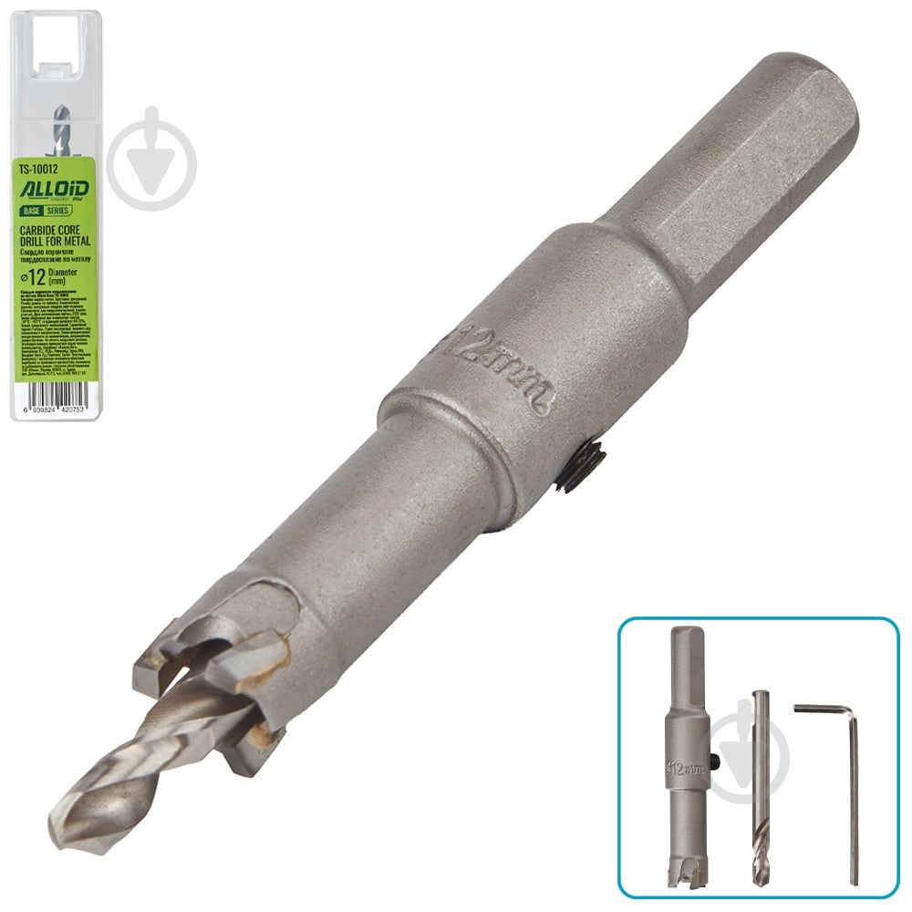 Свердло корончате Alloid 12 мм TS-10012 - фото 1 Свердло корончате Alloid 12 мм TS-10012 - фото 1