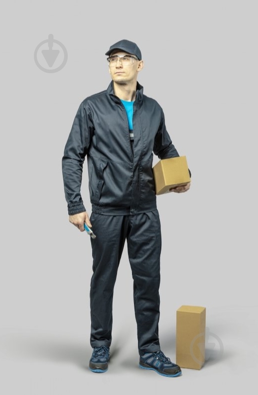 Полукомбинезон рабочий HOEGERT FABIAN р. 4XL HT5K305 темно-синий - фото 3