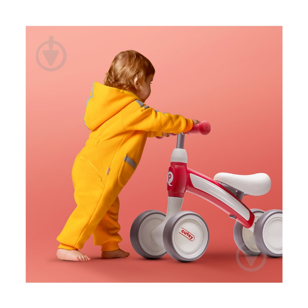 Беговел-велосипед Qplay красный CuteyRed - фото 3 Беговел-велосипед Qplay красный CuteyRed - фото 3