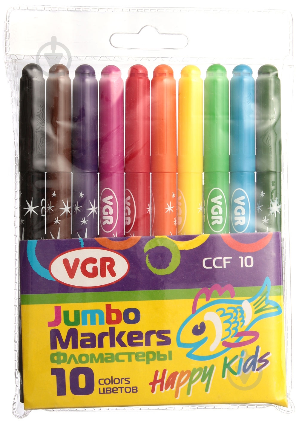 Набор фломастеров Jumbo 10 шт. VGR - фото 1