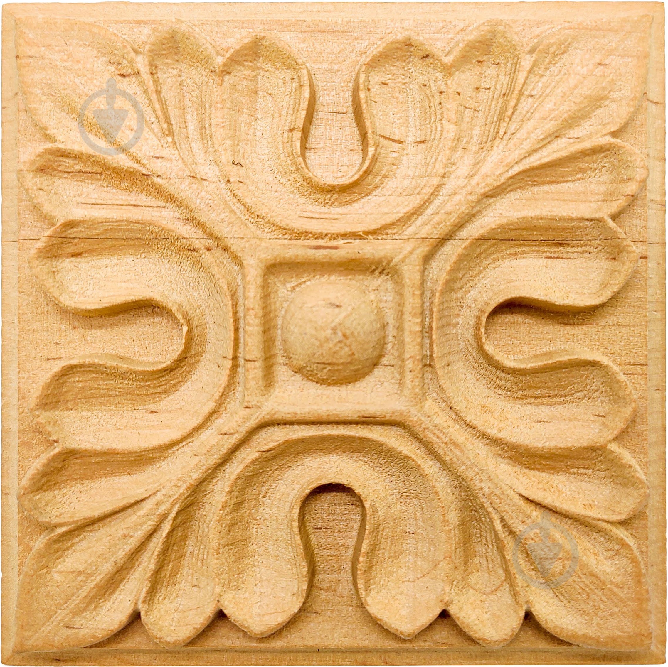 Декоративна панель дерев'яна розетка 2 шт, RZ.03.60 60х60x6 мм - фото 1 Декоративна панель дерев'яна розетка 2 шт, RZ.03.60 60х60x6 мм - фото 1