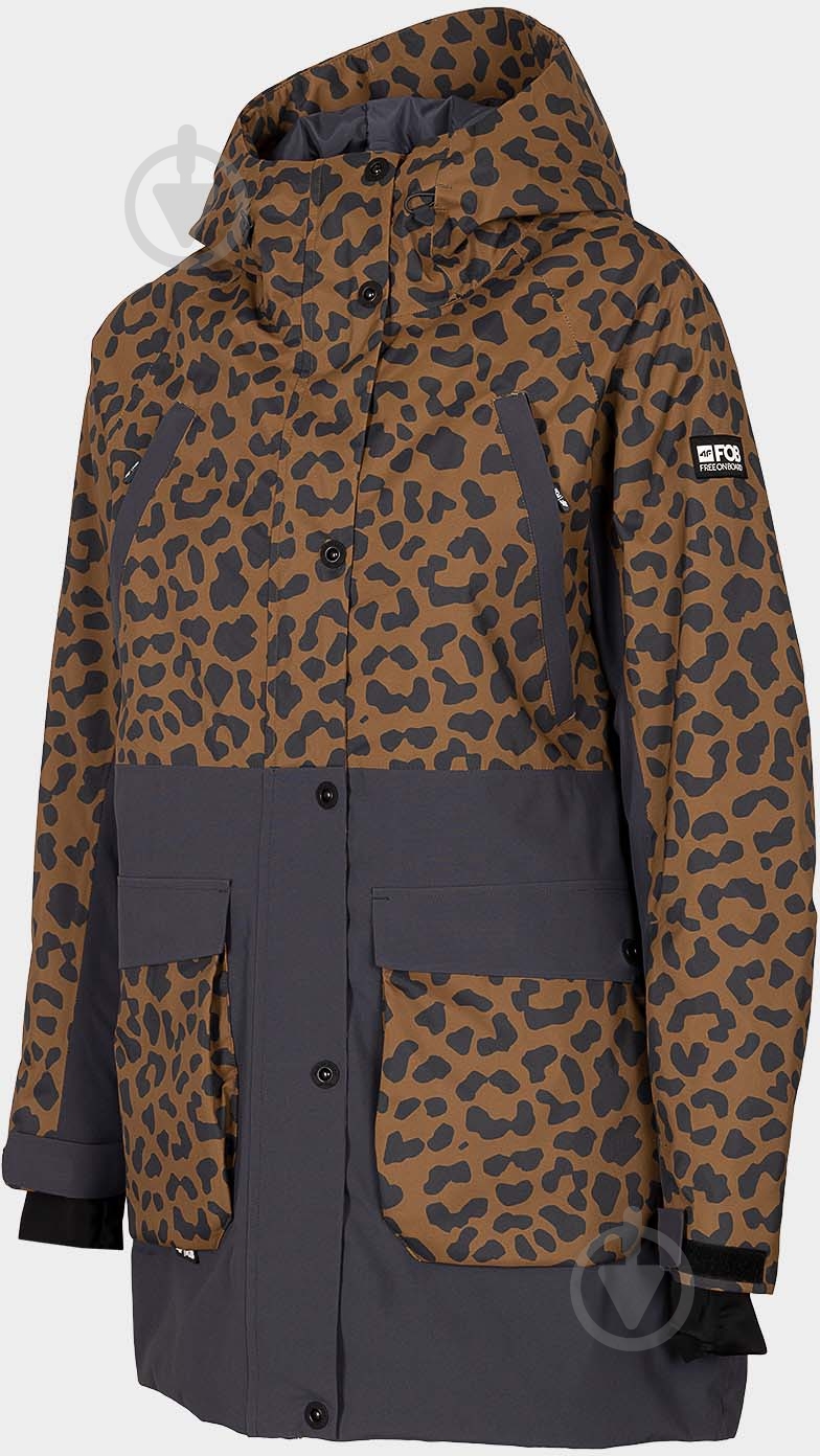 Куртка женская демисезонная 4F WOSNOWBOARD JACKET KUDS002 H4Z22-KUDS002-81A р.M коричневая - фото 4 Куртка женская демисезонная 4F WOSNOWBOARD JACKET KUDS002 H4Z22-KUDS002-81A р.M коричневая - фото 4