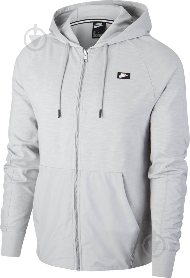Джемпер Nike M NSW ME HOODIE FZ LTWT MIX CI9584-077 р. 2XL серый - фото 1