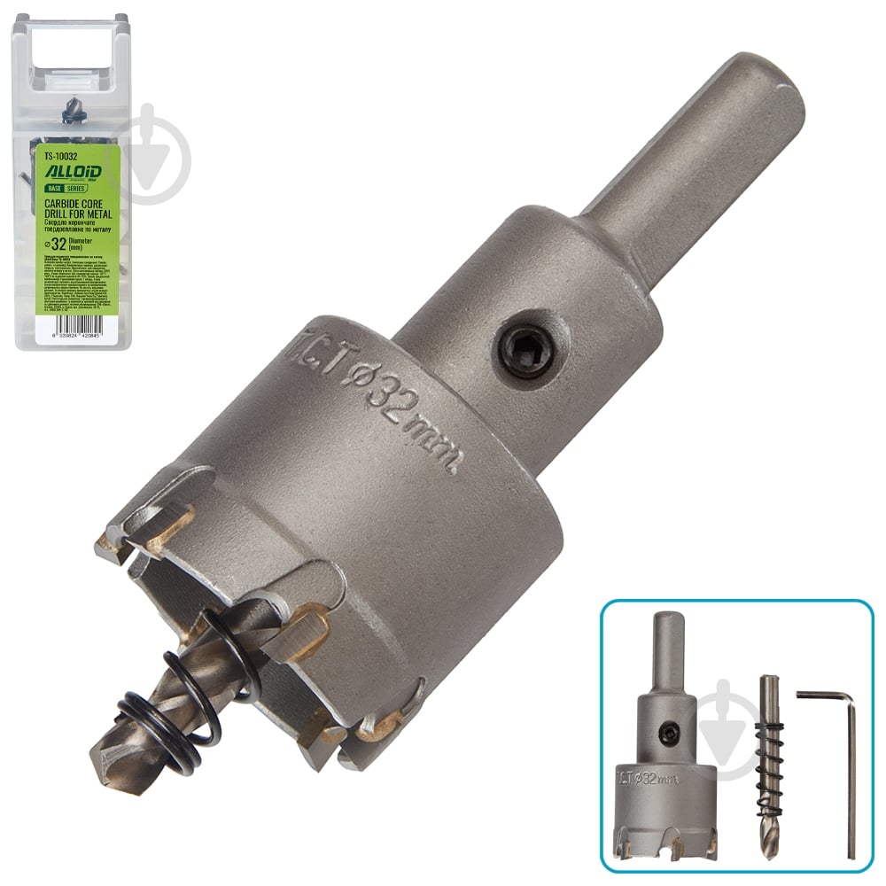 Свердло корончате Alloid 32 мм TS-10032 - фото 1 Свердло корончате Alloid 32 мм TS-10032 - фото 1