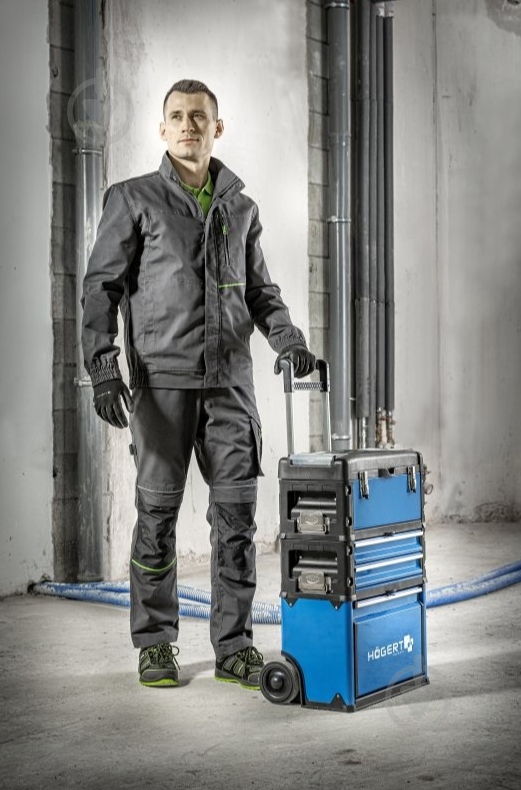 Куртка рабочая HOEGERT LEMBERG р. S HT5K800 темно-серый - фото 5 Куртка рабочая HOEGERT LEMBERG р. S HT5K800 темно-серый - фото 5