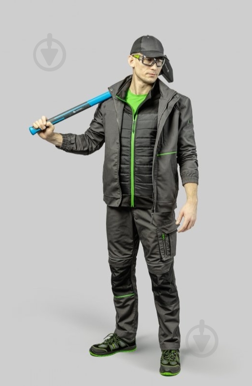 Куртка рабочая HOEGERT LEMBERG р. S HT5K800 темно-серый - фото 3 Куртка рабочая HOEGERT LEMBERG р. S HT5K800 темно-серый - фото 3