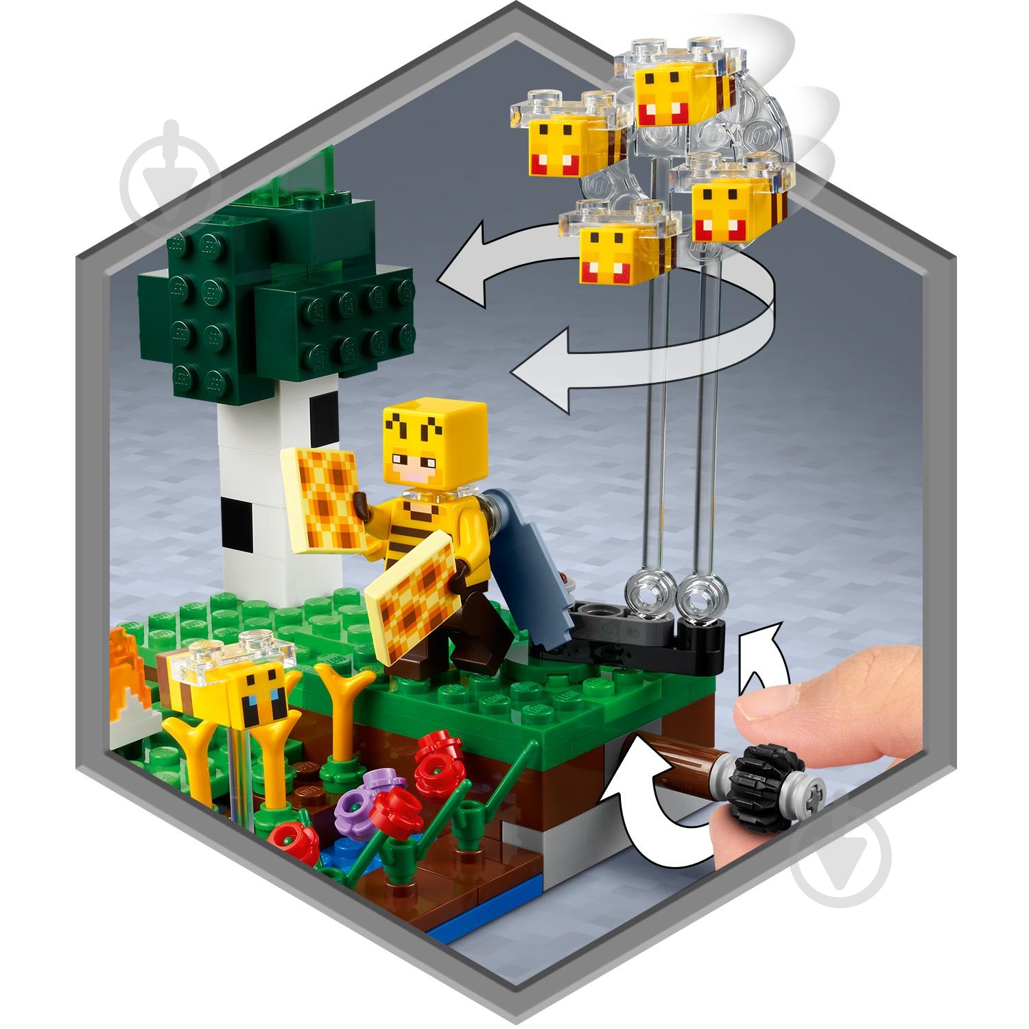 Конструктор LEGO Minecraft Пасека 21165 - фото 7 Конструктор LEGO Minecraft Пасека 21165 - фото 7