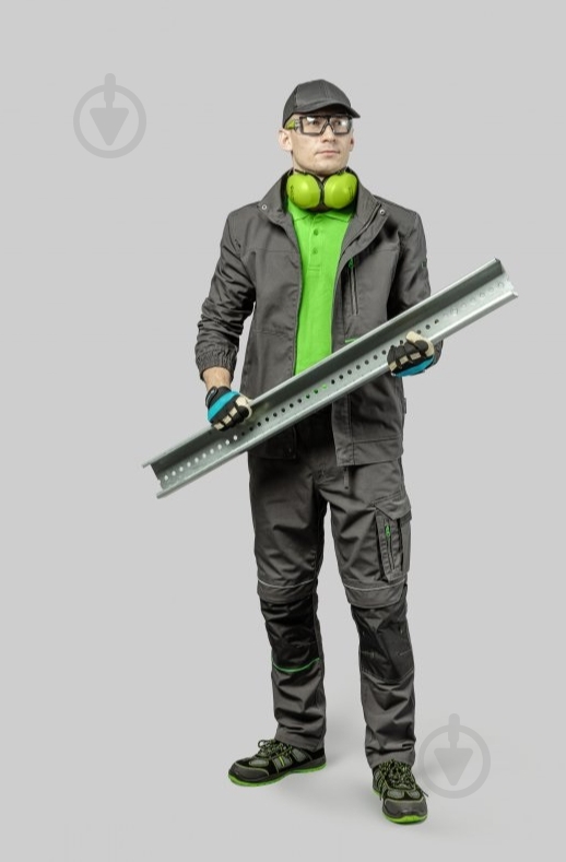 Куртка робоча HOEGERT LEMBERG р. M HT5K800 темно-сірий - фото 4 Куртка робоча HOEGERT LEMBERG р. M HT5K800 темно-сірий - фото 4