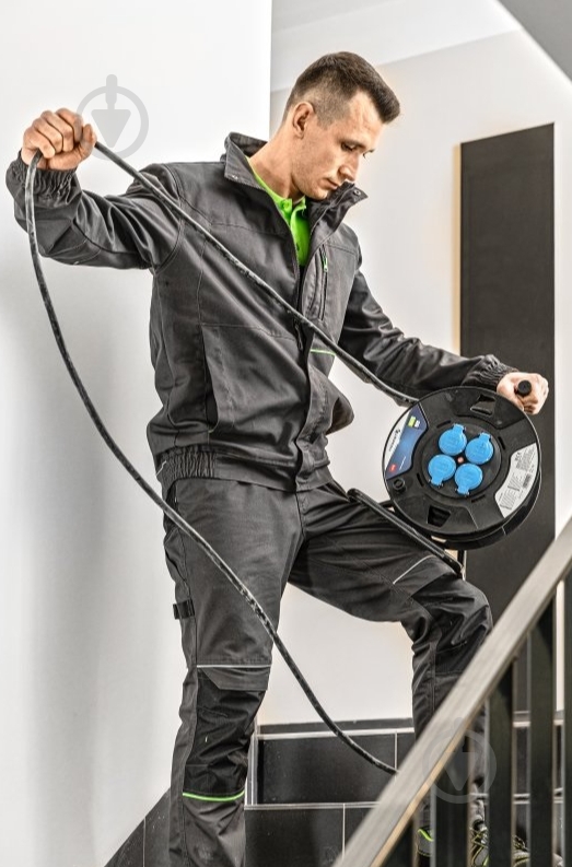 Куртка робоча HOEGERT LEMBERG р. M HT5K800 темно-сірий - фото 6 Куртка робоча HOEGERT LEMBERG р. M HT5K800 темно-сірий - фото 6