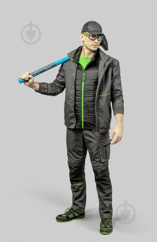 Куртка робоча HOEGERT LEMBERG р. M HT5K800 темно-сірий - фото 3 Куртка робоча HOEGERT LEMBERG р. M HT5K800 темно-сірий - фото 3