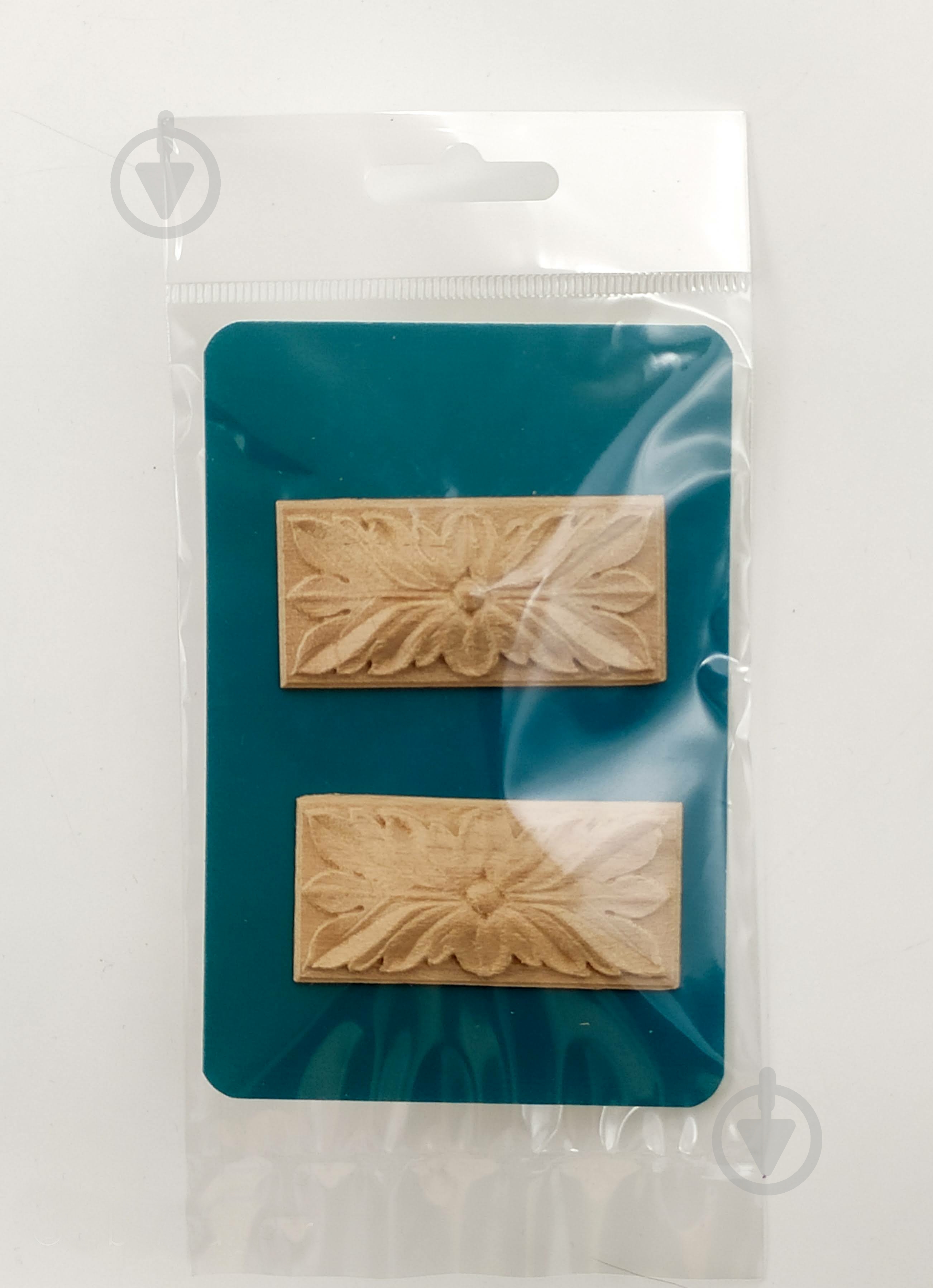 Декоративна панель дерев'яна розетка 2 шт, RZ.10.60 30х60x6 мм - фото 7