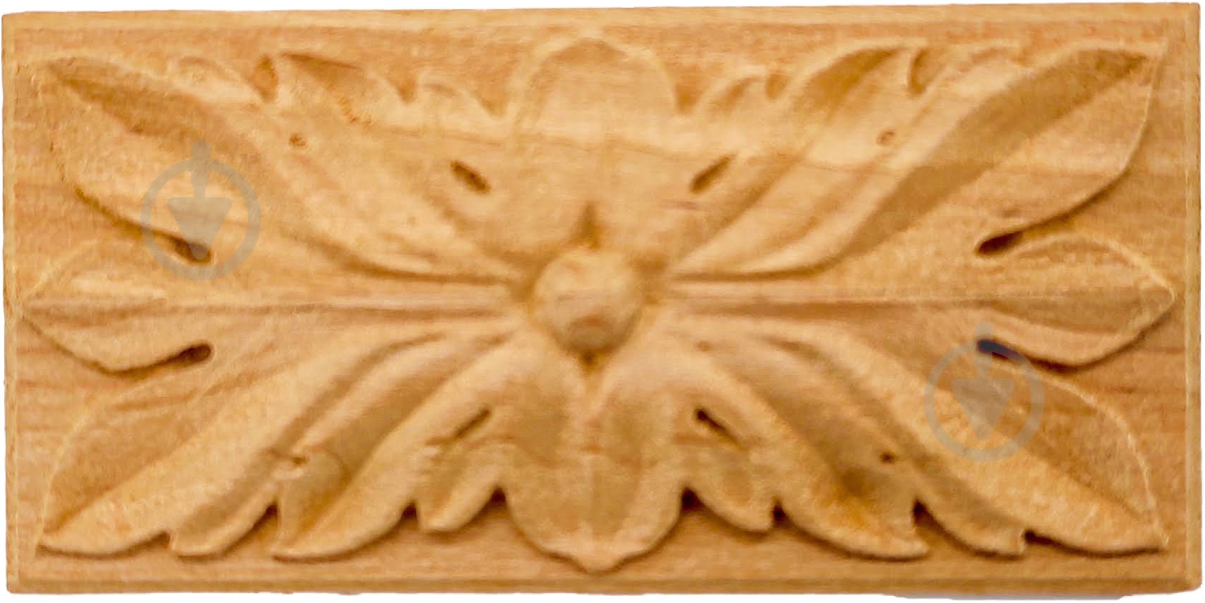 Декоративна панель дерев'яна розетка 2 шт, RZ.10.60 30х60x6 мм - фото 1