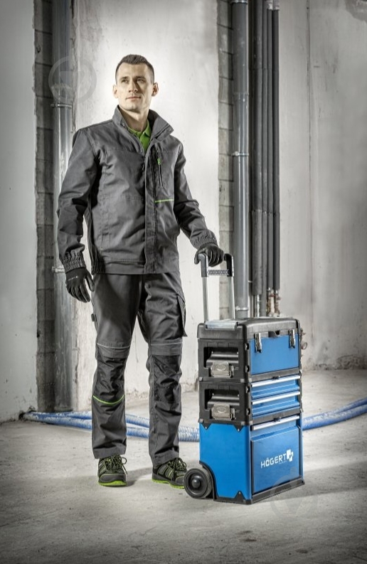 Куртка рабочая HOEGERT LEMBERG р. XL HT5K800 темно-серый - фото 5 Куртка рабочая HOEGERT LEMBERG р. XL HT5K800 темно-серый - фото 5