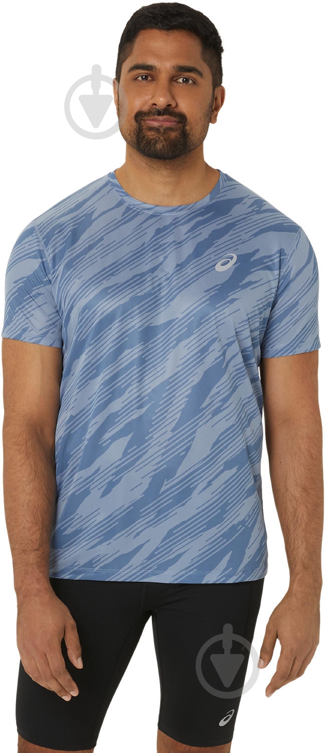 Футболка Asics CORE ALL OVER PRINT SS TOP 2011C646_401 р.2XL синий - фото 1