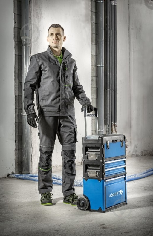 Куртка рабочая HOEGERT LEMBERG р. L HT5K800 темно-серый - фото 5 Куртка рабочая HOEGERT LEMBERG р. L HT5K800 темно-серый - фото 5