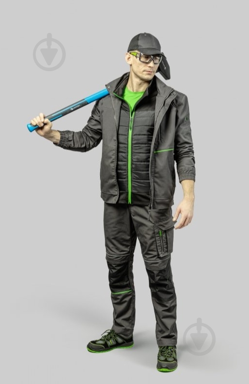 Куртка рабочая HOEGERT LEMBERG р. L HT5K800 темно-серый - фото 3 Куртка рабочая HOEGERT LEMBERG р. L HT5K800 темно-серый - фото 3