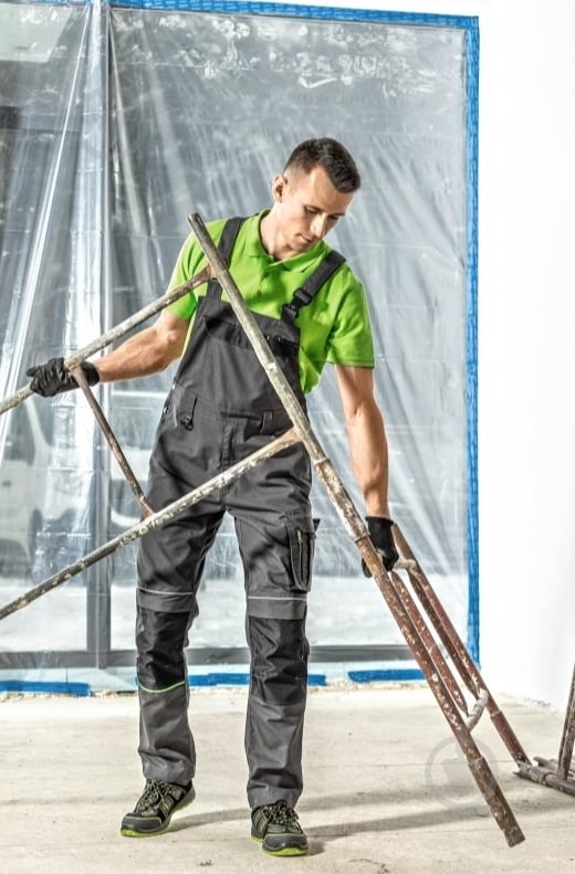 Полукомбинезон рабочий HOEGERT LEMBERG р. M HT5K801 темно-серый - фото 3 Полукомбинезон рабочий HOEGERT LEMBERG р. M HT5K801 темно-серый - фото 3