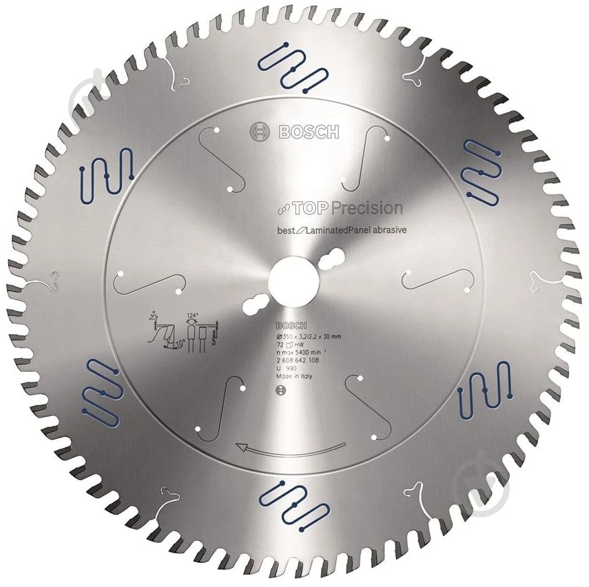 Пильный диск Bosch Top Precision Best for Laminated Panel Abrasive 350x30x2,2 Z72 2608642108 - фото 1 Пильный диск Bosch Top Precision Best for Laminated Panel Abrasive 350x30x2,2 Z72 2608642108 - фото 1