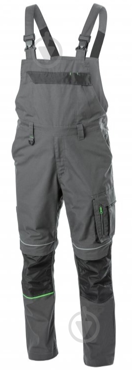 Полукомбинезон рабочий HOEGERT LEMBERG р. L HT5K801 темно-серый - фото 1 Полукомбинезон рабочий HOEGERT LEMBERG р. L HT5K801 темно-серый - фото 1