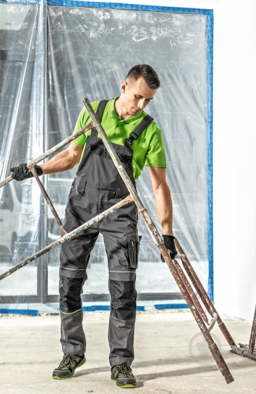 Полукомбинезон рабочий HOEGERT LEMBERG р. XXL HT5K801 темно-серый - фото 3 Полукомбинезон рабочий HOEGERT LEMBERG р. XXL HT5K801 темно-серый - фото 3