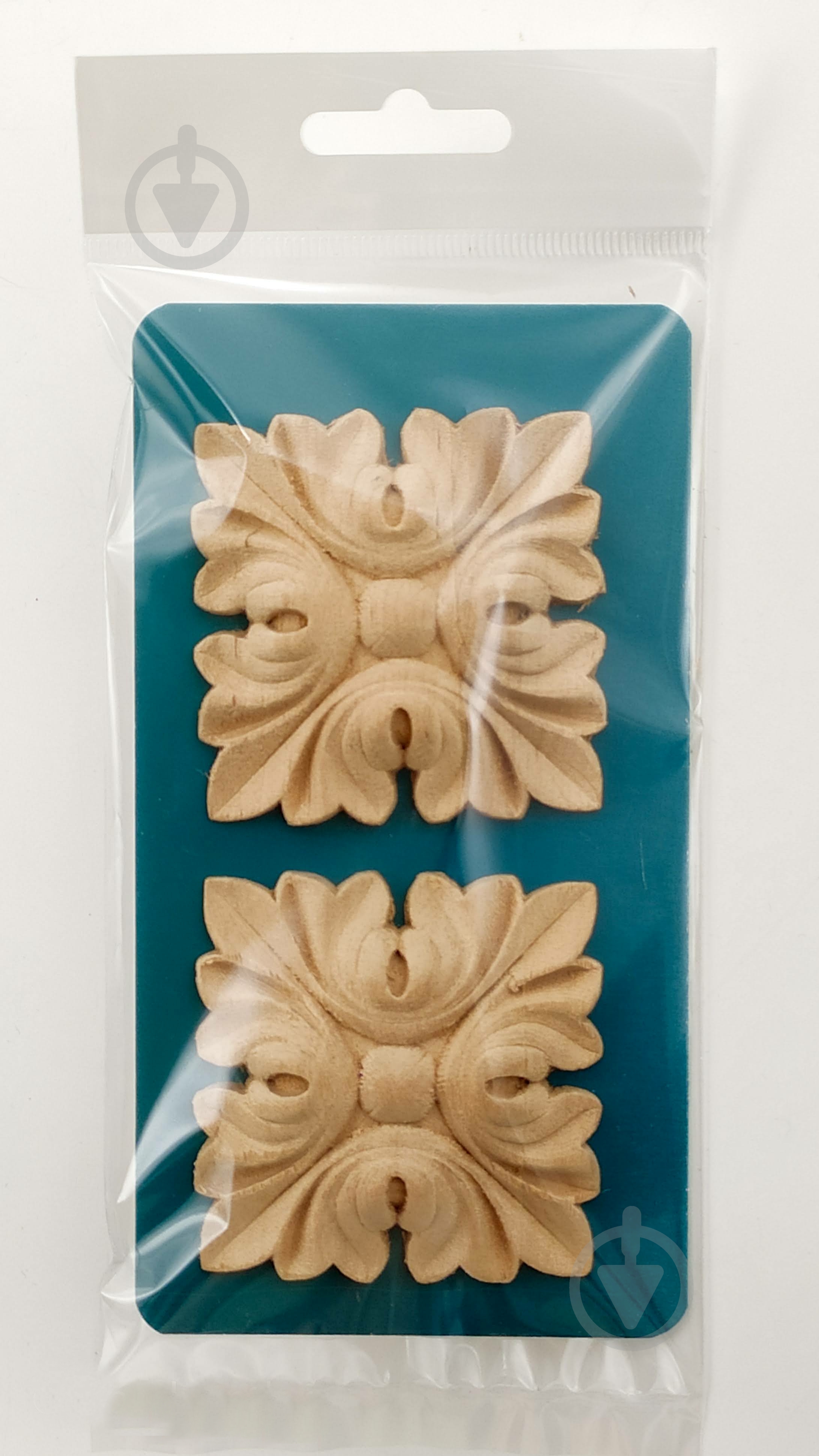 Декоративная панель деревянная розетка, 2 шт., RZ.25.60 60х60x10 мм - фото 5